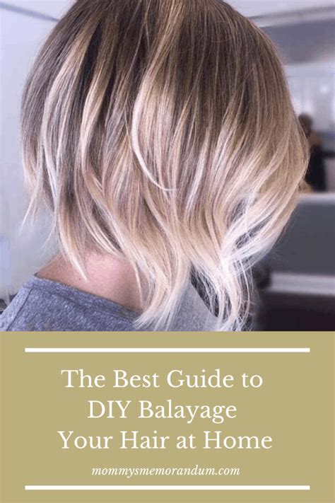 Learn How To Balayage Your Hair At Home Diy Balayage Diy Hair Dye