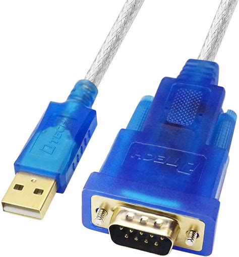 Dtech Usb To Serial Adapter Cable With Rs232 Db9 Male Port