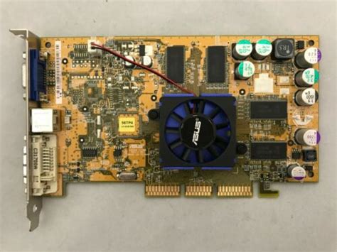 Asus V9560 Nvidia Geforce Fx 5600 128mb Agp 8x Graphics Card Vga Dvi S