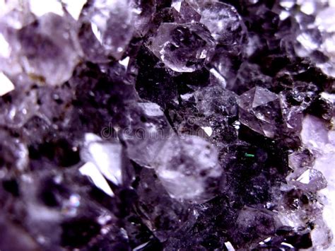 Amethyst Gem Crystal Quartz Mineral Geological Background Stock Photo