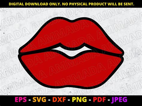 lips svg red sexy lips svg instant download printable image etsy