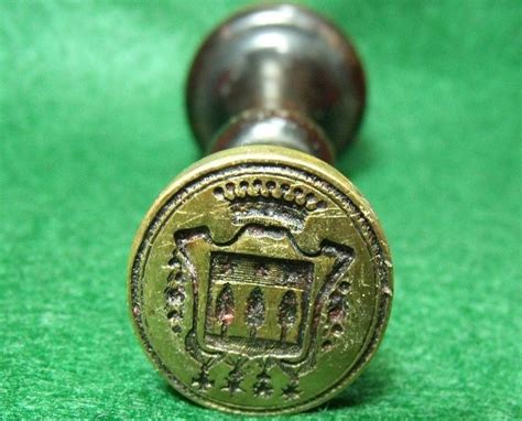 Antique 18th Century French Nobility Comte Sealing Wax Stamp Seal Wax