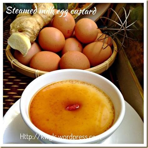 Chawanmushi (茶碗蒸し , tea cup steam or steamed in a tea bowl) is an egg custard dish found in japan that uses the seeds of ginkgo. Steamed Egg and Milk Custard Dessert (蒸奶蛋甜品） | Custard ...