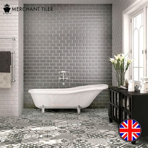 Using tiles for walls can instantly make a space feel more luxurious and b&q wall tiles are no exception to this, offering a large choice of patterns, finishes and colours. Image result for boxed in baths with tiles | White bathroom, Grey metro tiles bathroom, Bathroom