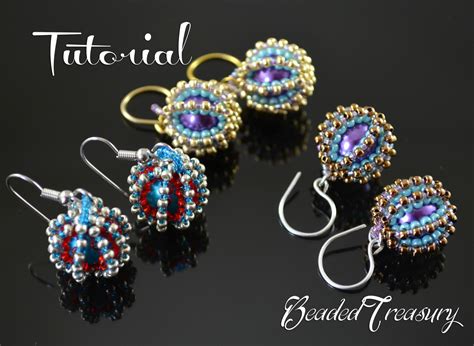 Free pattern for christmas earrings. BEADED DELIGHTS - beadwoven earrings tutorial / Beading ...