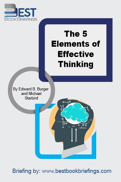 Buy The 5 Elements Of Effective Thinking Summary│bestbookbriefings