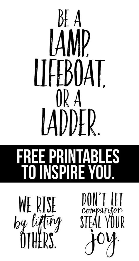 If you're looking for a for a daily pick me up, these free motivational wall art printable quotes are the perfect thing to hang on your wall, fridge or desk. LOVE THESE!! Free printables with inspirational messages ...