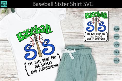 Funny Baseball Sister Svg Baseball Sister Snacks Playground