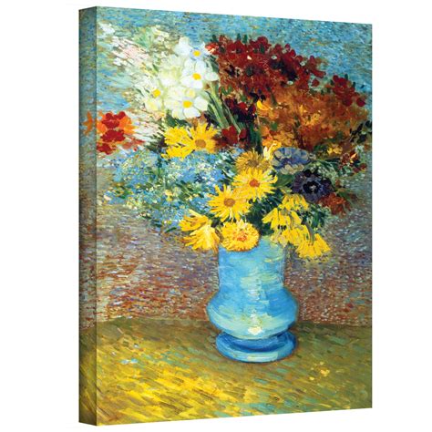 In 1886 and 1887, van gogh began incorporating the flowers into his work. ArtWall ''Flowers in Blue Vase'' by Vincent Van Gogh Painting Print on Canvas & Reviews | Wayfair