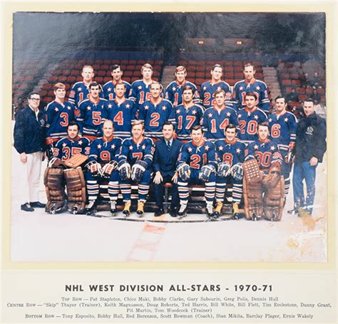 1971 NHL All-Star Game - West Division All-Stars | HockeyGods