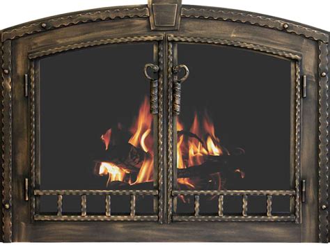 Blacksmith Rustic Fireplace Doors By Stoll Industries Bassemiers