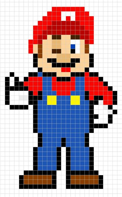 Super Mario Bros Pixel Art Pixel Art Pixel Art Mario Pixel Art