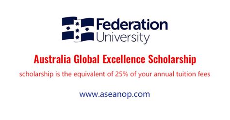 Federation University Australia Global Excellence Scholarship ASEAN Scholarships