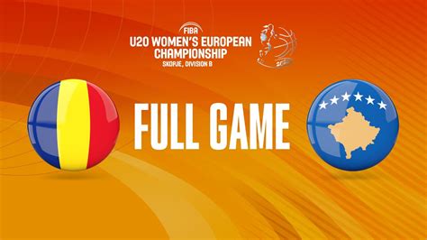 Romania V Kosovo Full Basketball Game Fiba U20 Womens European Championship 2022 Fiba U20