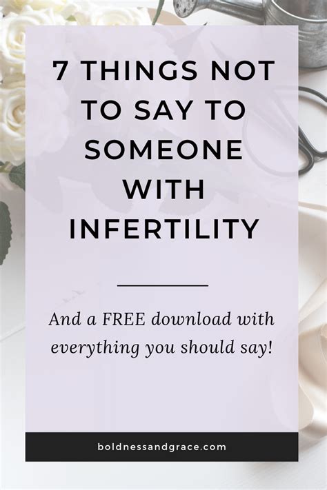 What Not To Say To Someone With Infertility Infertility Sayings