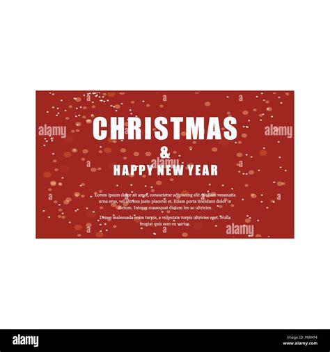 Christmas And New Year Greetings Typographic Card For Web Design And