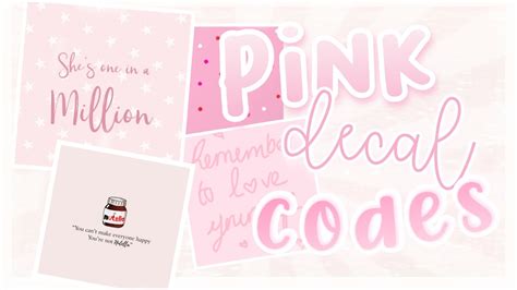 Bloxburg Id Codes For Pictures Aesthetic Roblox Pink Aesthetic Decal