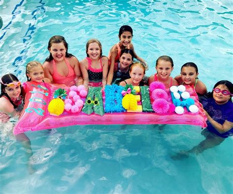 Pineapple In Paradise Pool Party Awesome Birthday Party Idea For 10 Year Old Girls Outdoors
