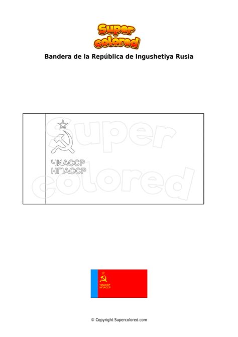 Dibujo Para Colorear Bandera De La Rep Blica De Ingushetiya Rusia Hot Sex Picture