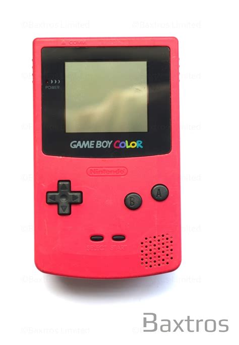 Nintendo Game Boy Color Red Hand Held Console Baxtros