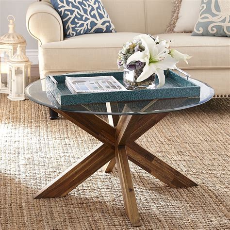 When shopping for a round coffee table, you should look for one that has a round base. Simon X Coffee Table Base - Java | Round glass coffee ...