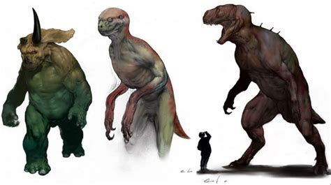 Human Dinosaur Hybrid Concept Art Jurassic Park Jurassic Park Movie