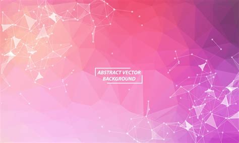 Premium Vector Abstract Purple Pink Polygonal Space Background With