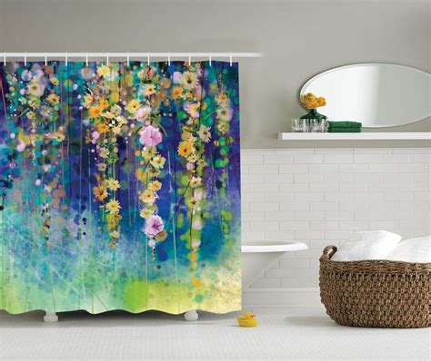 Flower Vines Shower Curtain Bathroom Shower Curtains Flower Shower