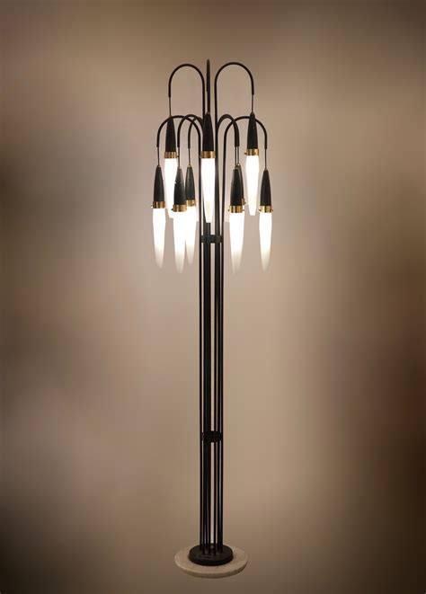Italian Glass Floor Lamp By Abrotto Vincenzo Caffarella
