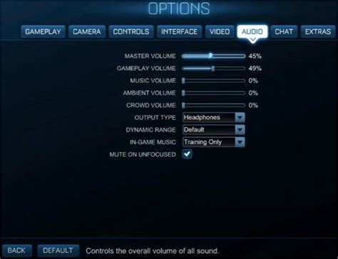 Make In Game Audio Settings To Default Mos Tech Tips