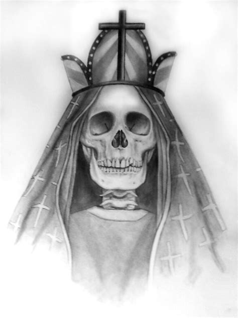 Aprender Acerca 88 Imagen Dibujos De La Santa Muerte A Lapiz Faciles