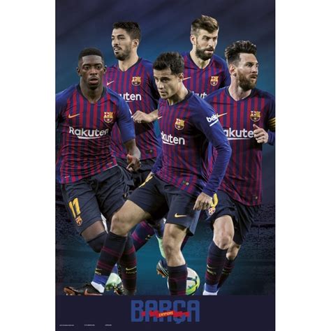 Fc Barcelona 20182019 Grupo Plakat Poster På Europostersdk