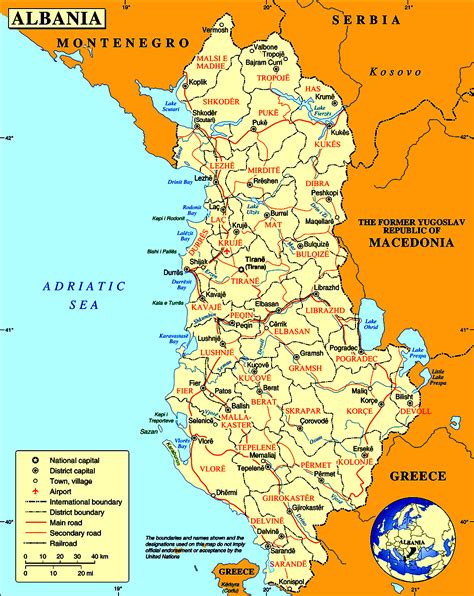Albânia Bandeira Mapa E Dados Gerais Rotas De Viagem