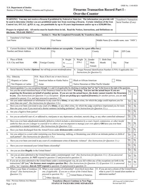 Atf Variance Application Fillable Form Printable Forms Free Online