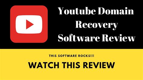 Youtube Domain Recovery Review And Demo What Is Youtube Domain