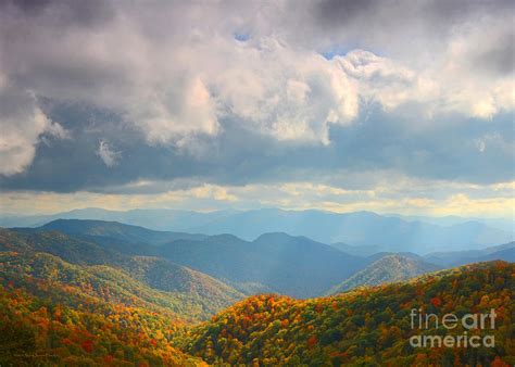 Autumn Storm Over The Great Smoky Mountains National Park Photograph By