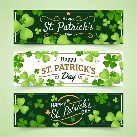 Banner St Patrick S Day With Green Color Vector Art At Vecteezy