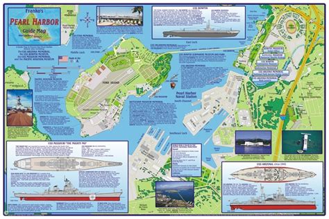 Pearl harbor pearl harbor is a simple embayment on the island of oahu, hawaii, west of honolulu. Pearl Harbor Then and Now Historical Map | Stanfords