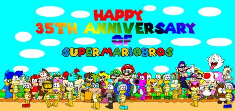 Happy 35th Anniversary Of Super Mario Bros By Macloud34100 On Deviantart