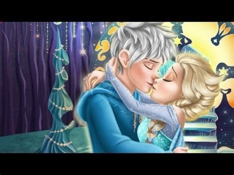 Disney Frozen Elsa Wedding Kiss Frozen Elsa Kissing Jack Frost YouTube