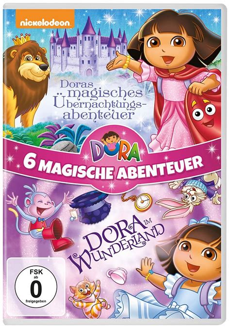 Dora Magisches Übernachtungsabenteuer And Dora Im Wunderland Dvd