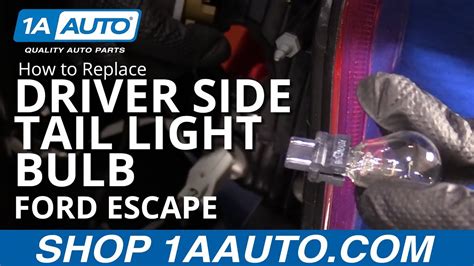 How To Replace Driver Side Tail Light Bulb Ford Escape Youtube