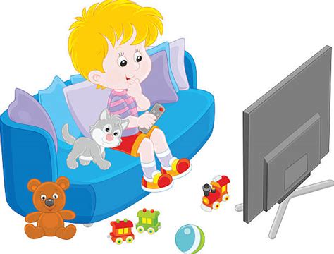 Best Watching Television Illustrations Royalty Free Vector Graphics
