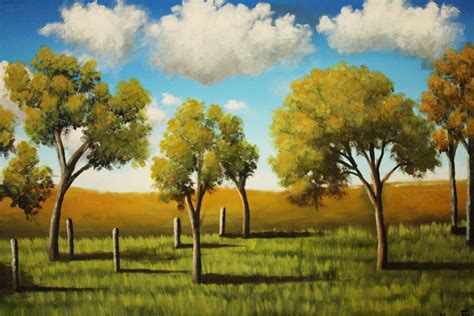 Simple Landscape Paintings On Behance