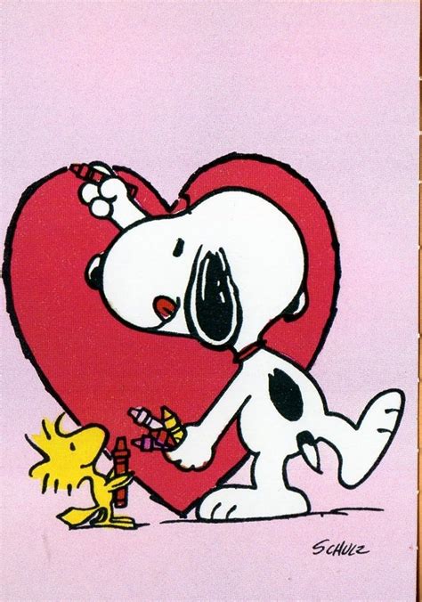 Snoopy Love Snoopy E Woodstock Snoopy Valentines Day Peanuts Gang