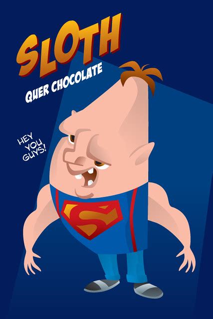 Fans of the hit movie will want this journal to keep their notes in and draw. Sloth quer chocolate | Sloth dos Goonies em estilo ...