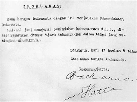 Bacaan Teks Proklamasi Kemerdekaan Ala Soekarno Lengkap Kisah Sehari