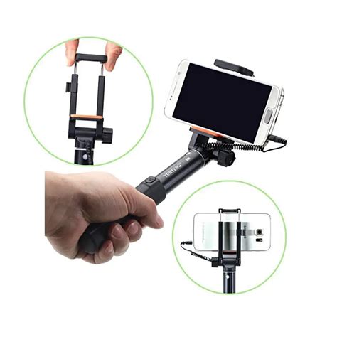 yunteng 808 wired mini extendable selfie stick monopod self timer rotatable pole smartphone