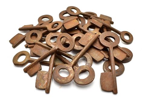 Uncut Antique Skeleton Keys Skeleton Key Blanks Old Keys For Etsy