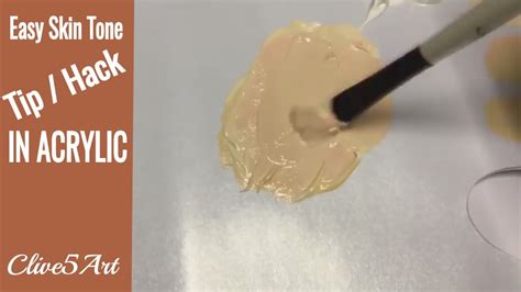 Mixing Flesh Tone Acrylic Painting How To Mix Match Skin Tones In Painting YouTube